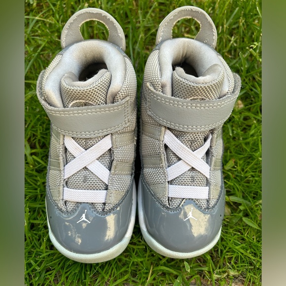 Nike Air Jordan toddler 6 Rings in ‘Cool Grey' Size 7c - Picture 4 of 12